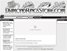Tablet Screenshot of diamondringsstore.com